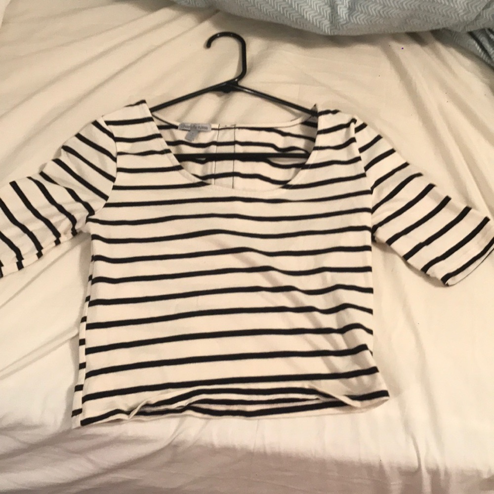 Striped crop top:)
